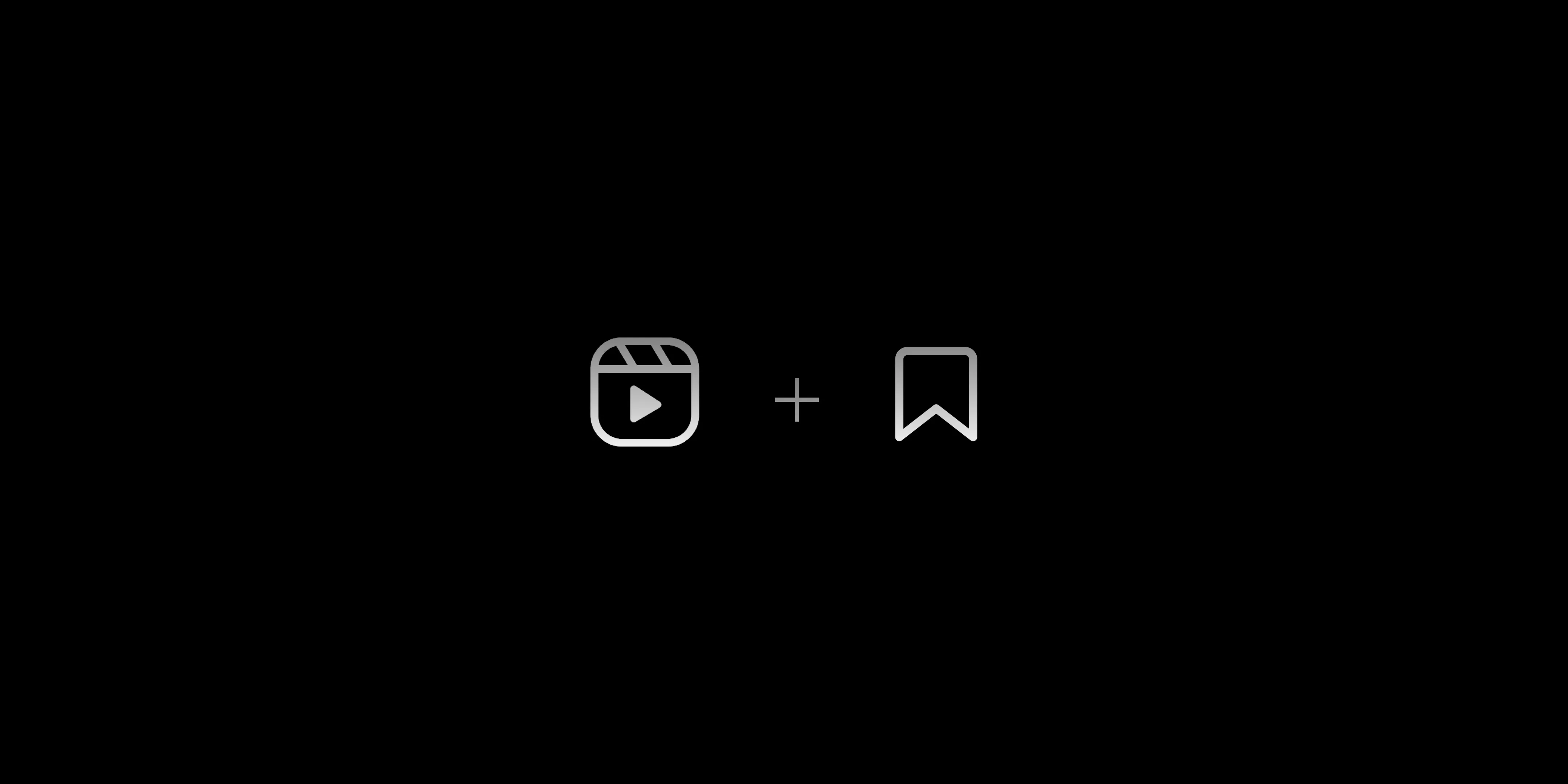 The reels and bookmark icon combined.